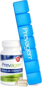 Prevagen Regular Strength 10mg, 30 Capsules with Apoaequorin & Vitamin D & Prevagen 7-Day Pill Minder